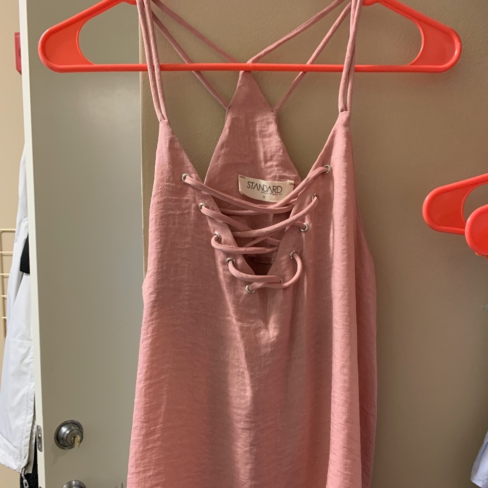 STANDARD blush pink tank top